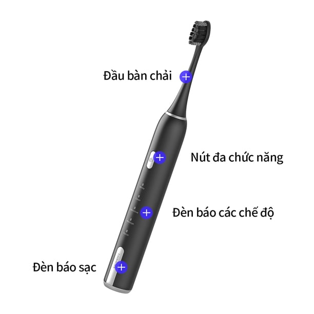 Bàn chải đánh răng điện LocknLock 3.7V, 2W - 2 Màu (Đen, Trắng) - ENR386, , large image number 2